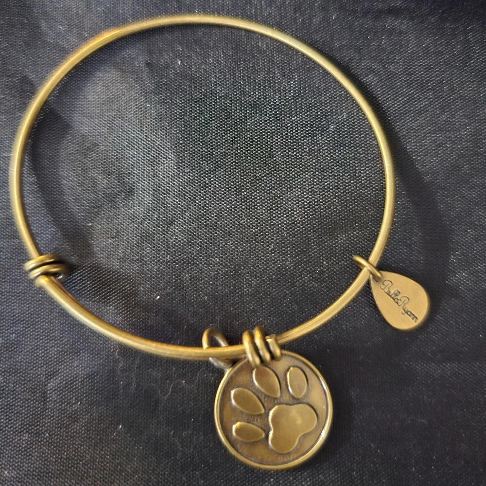 Bella Ryann stackable, adjustable gold Paw bracelet
